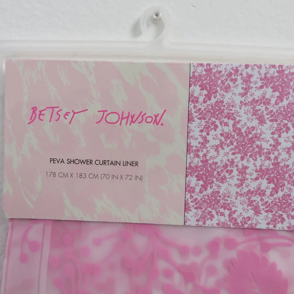 (#117) Betsey Johnson PEVA Curtain Liner Shower Curtain